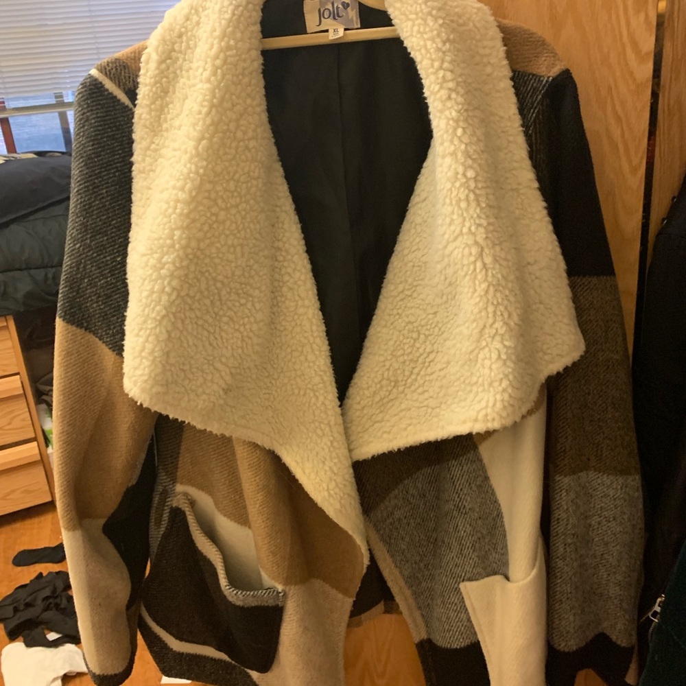 Jolt shearling oversized jacket